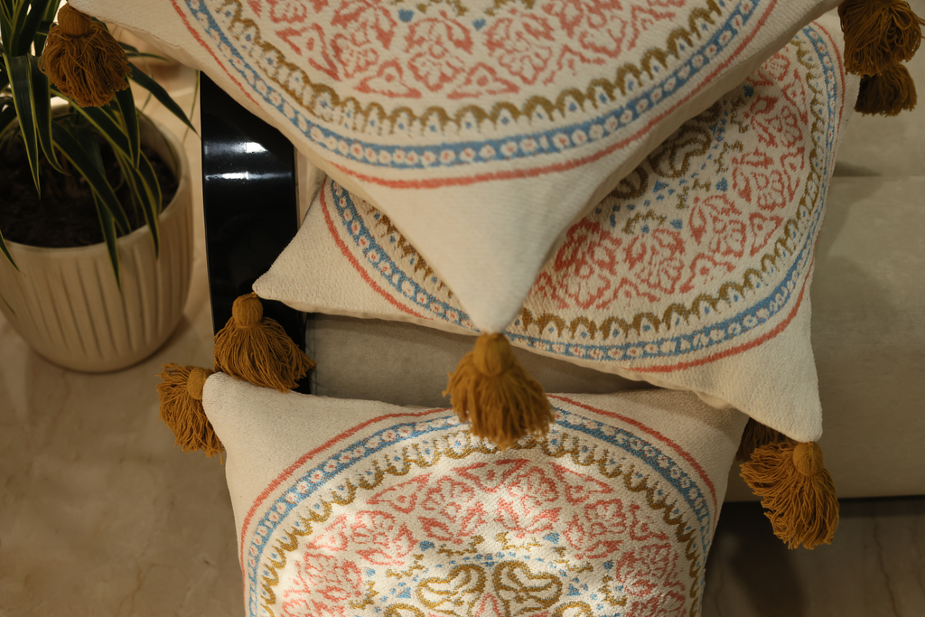 Mandala Jacquard Cushion Cover