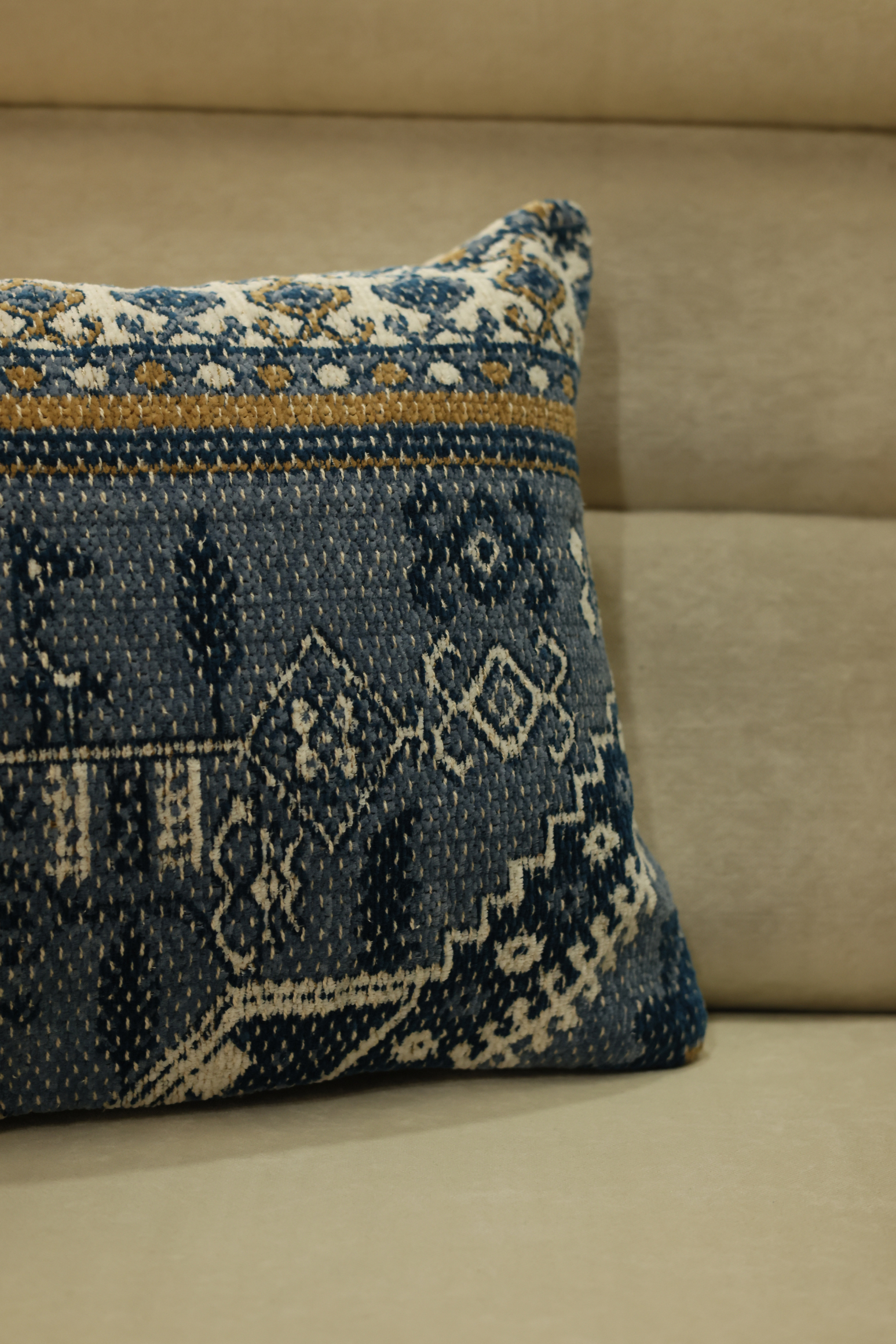 Persian Rug Inspired Jacquard Cushion Cover