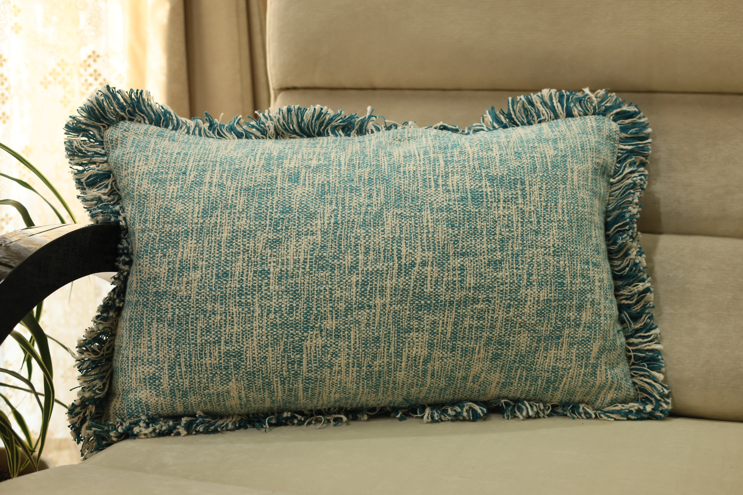 Textured Woven Cushion Cover