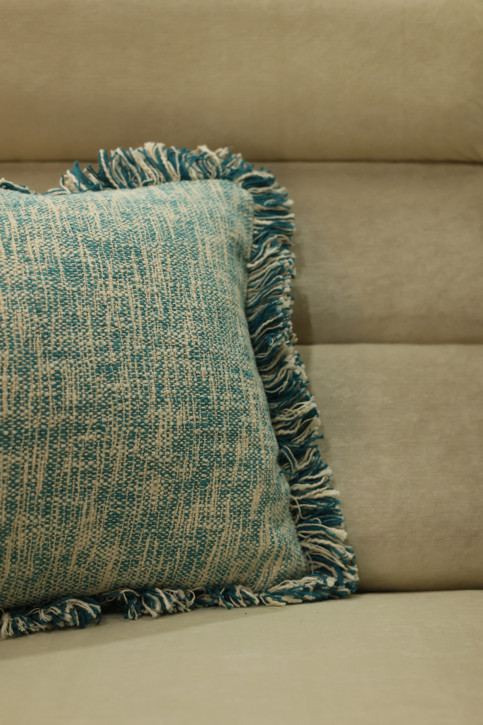 Textured Woven Cushion Cover