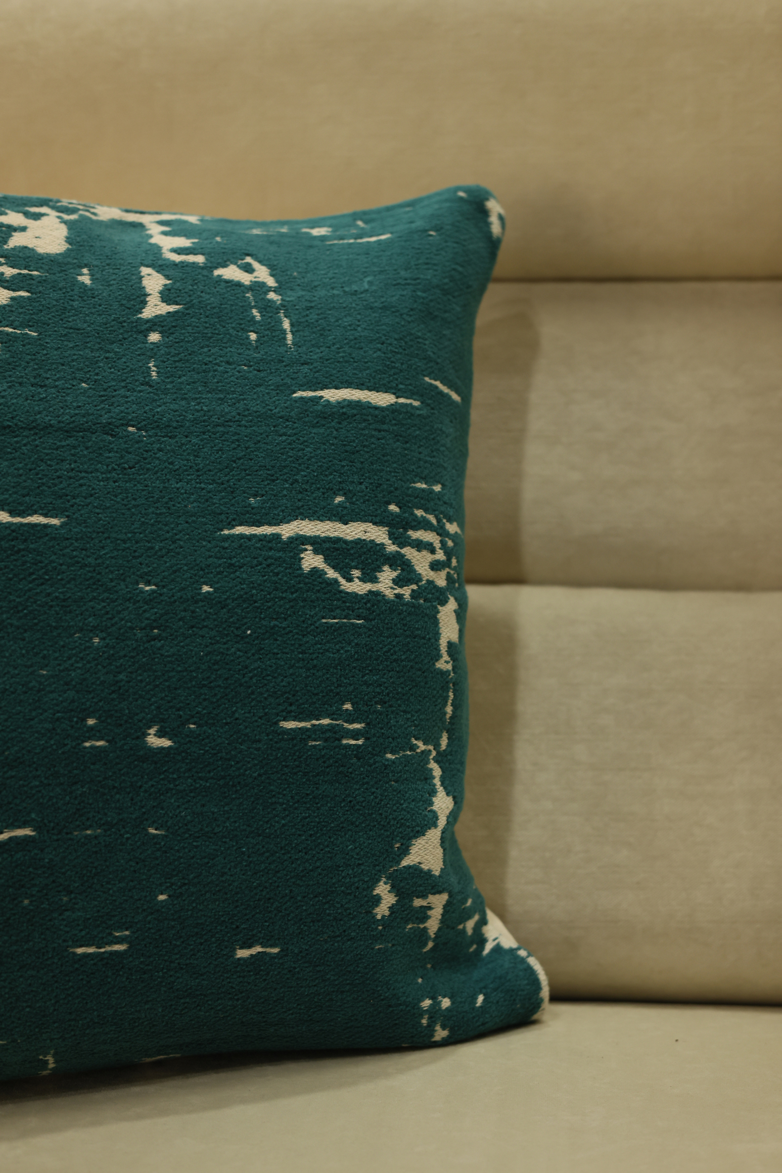 Abstract Jacquard Cushion Cover