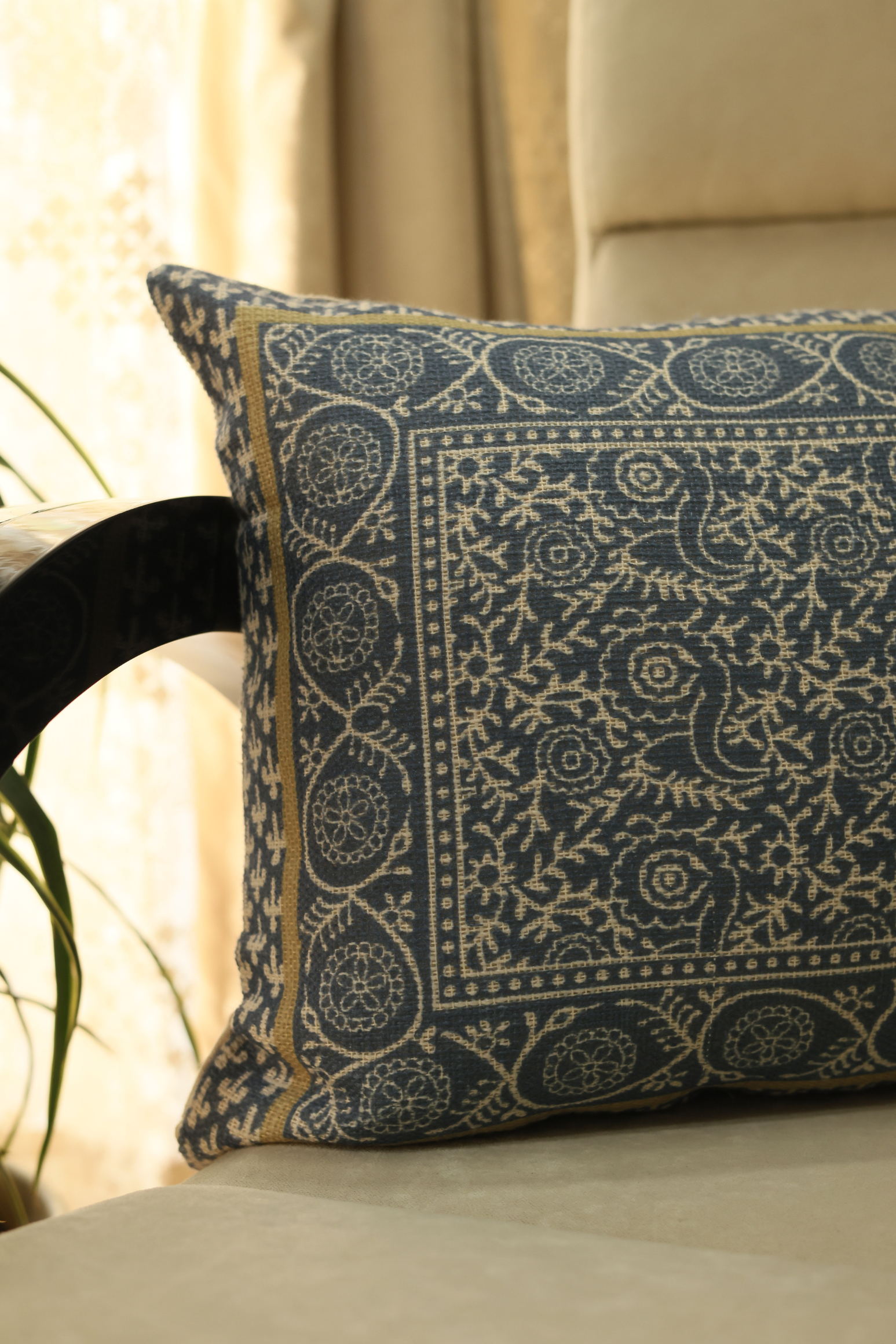 Traditional Print Cushion Cover