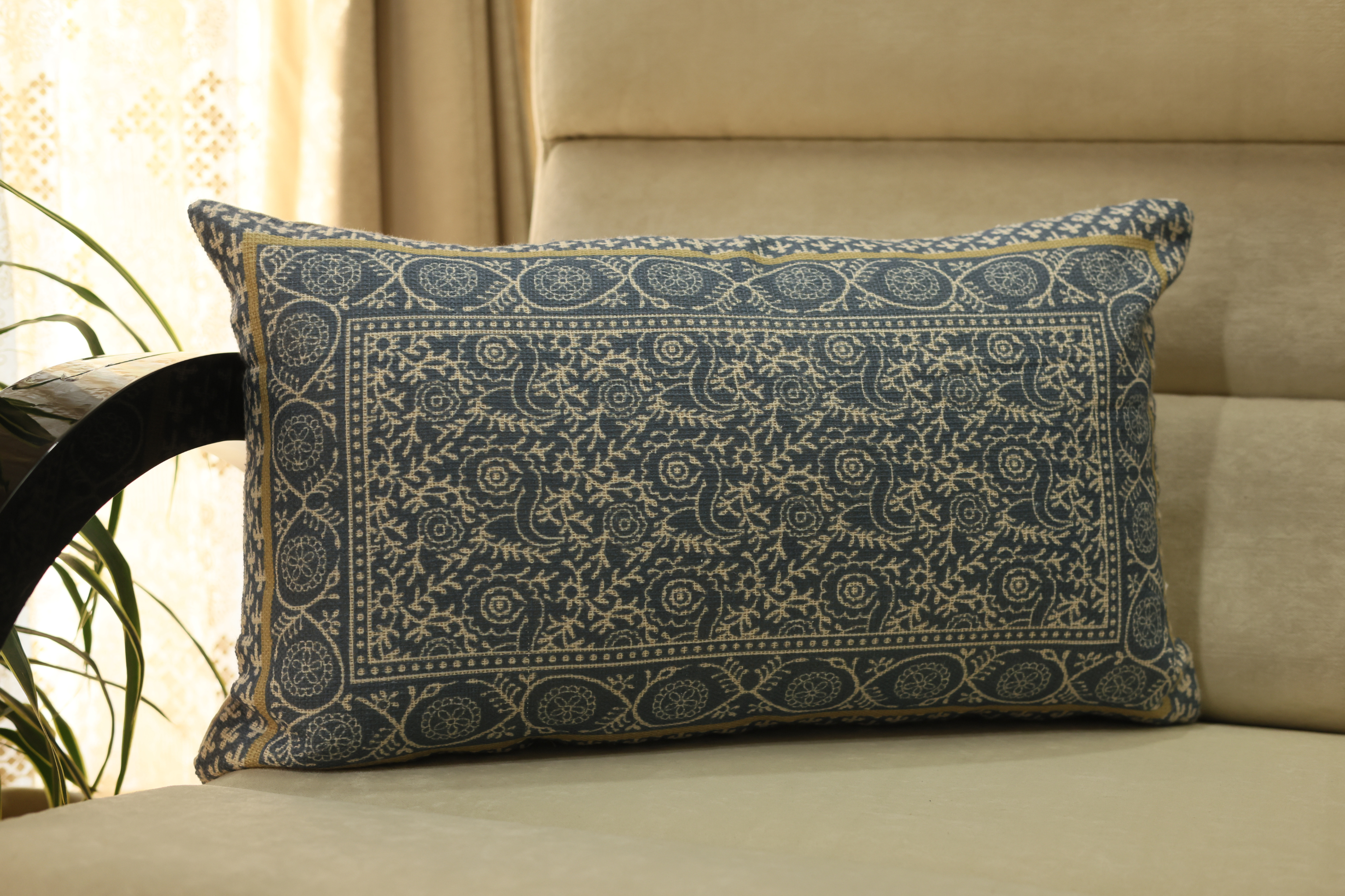 Traditional Print Cushion Cover