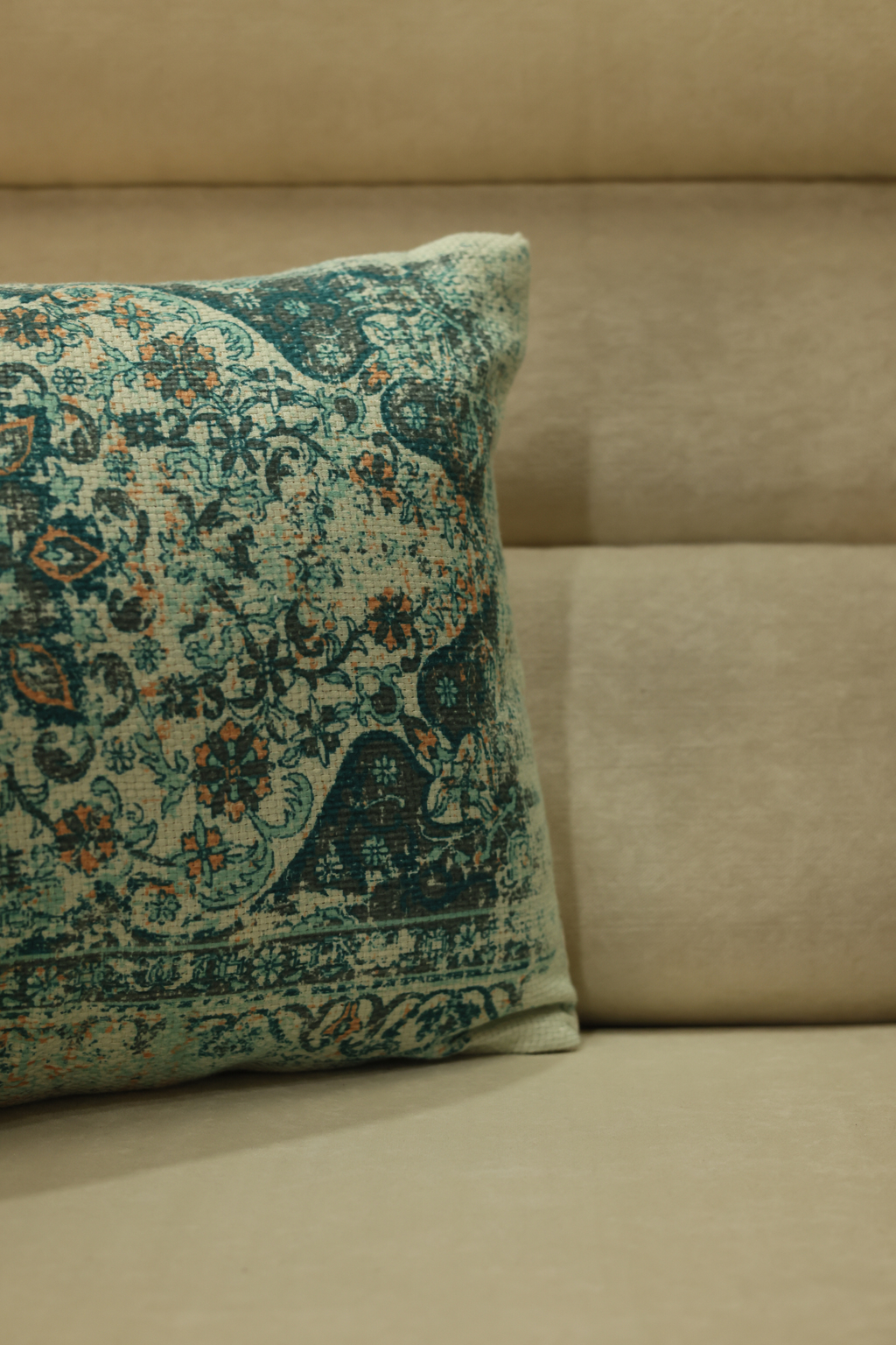 Traditional Rug Inspired Printed Cushion Cover