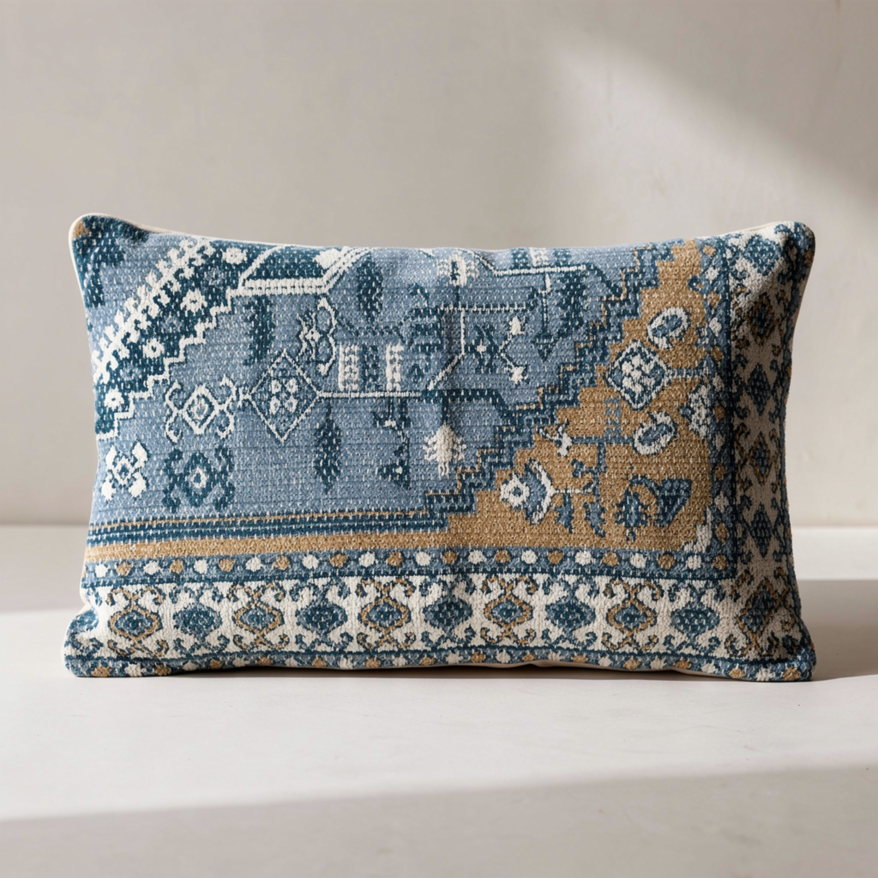 Persian Rug Inspired Jacquard Cushion Cover
