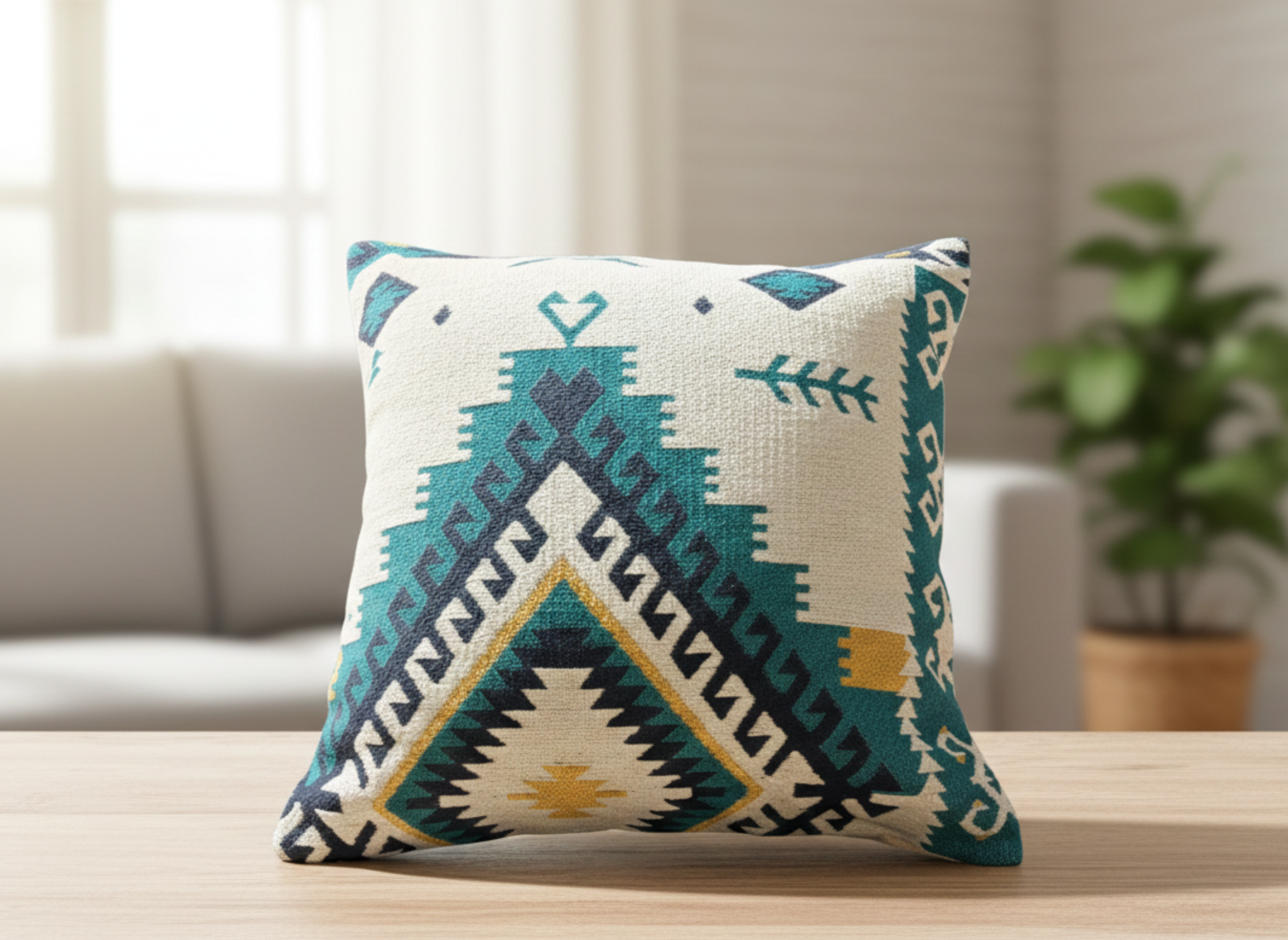 Arrow Jacquard Cushion Cover