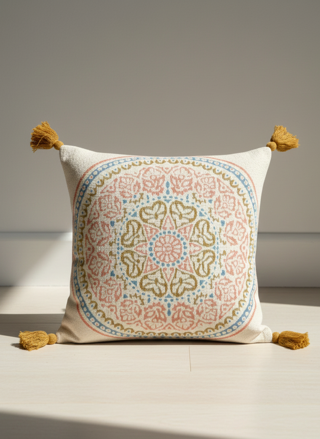Mandala Jacquard Cushion Cover