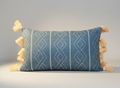Diamond Print Indigo Cushion Cover