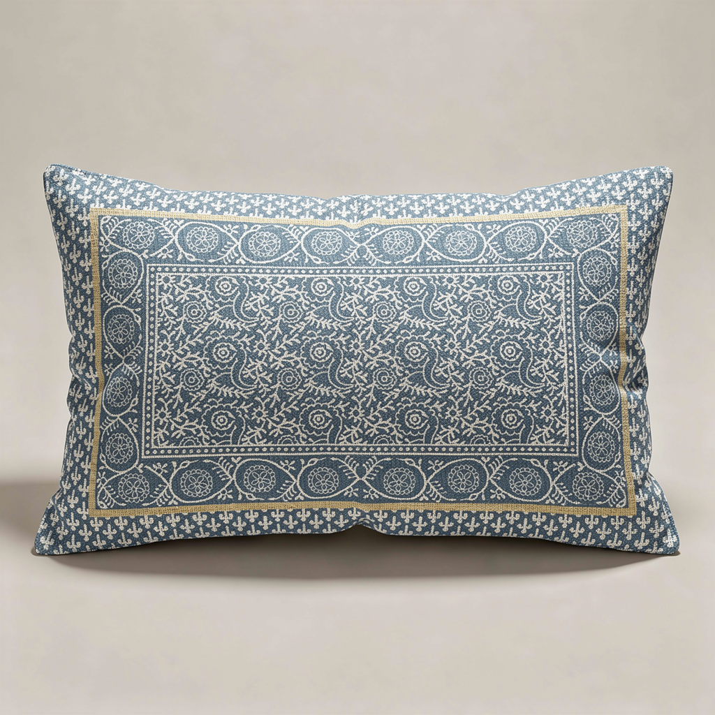 Traditional Print Cushion Cover