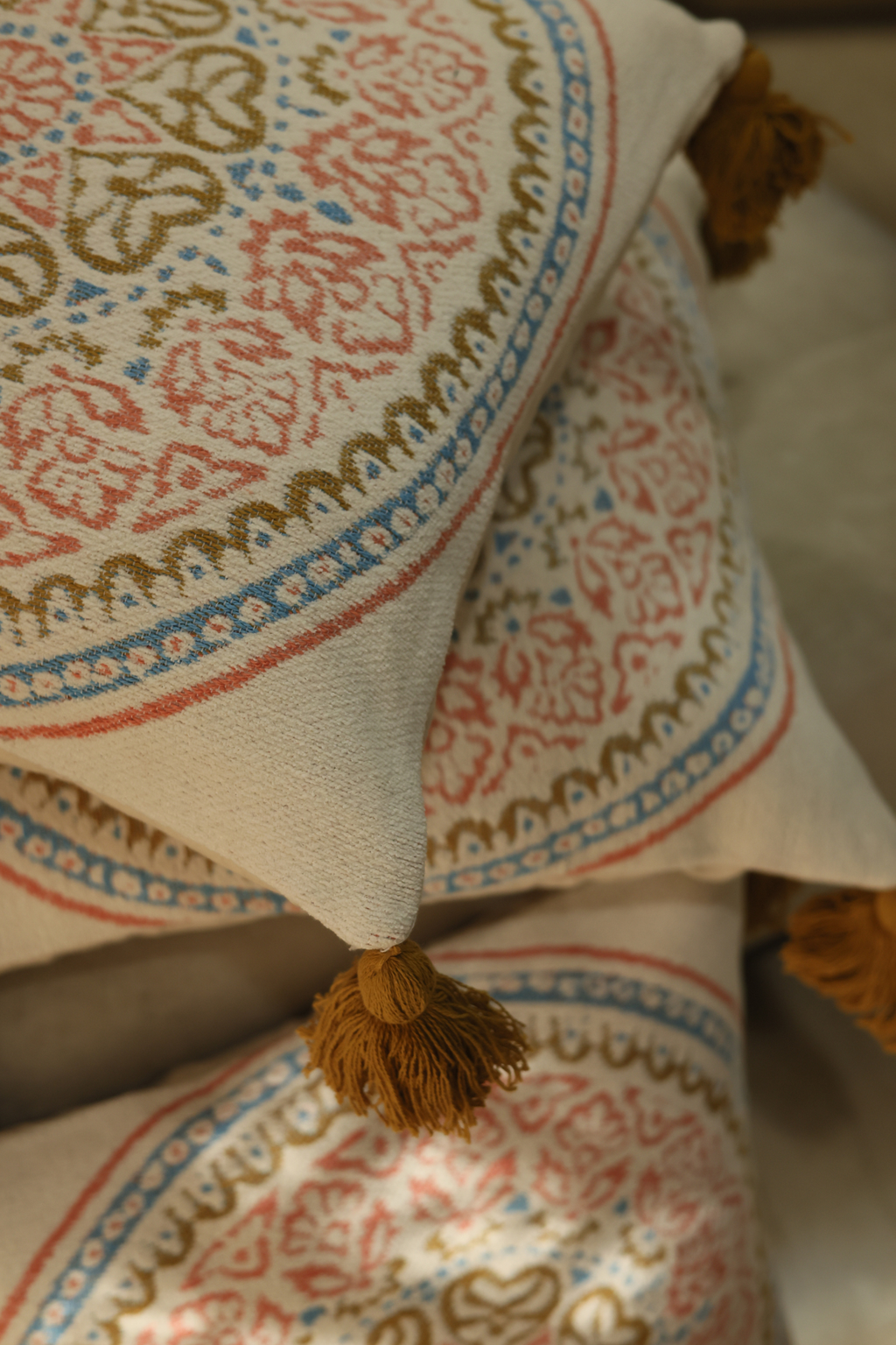 Mandala Jacquard Cushion Cover
