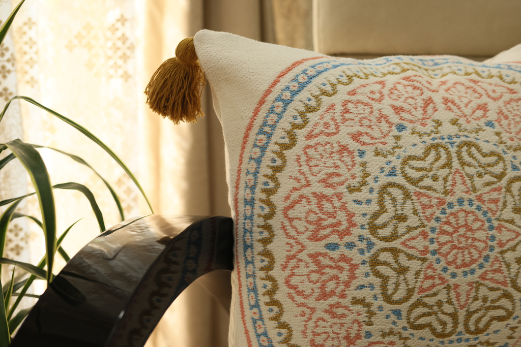 Mandala Jacquard Cushion Cover