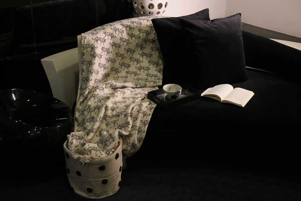 Tiger Print Sofa Throw