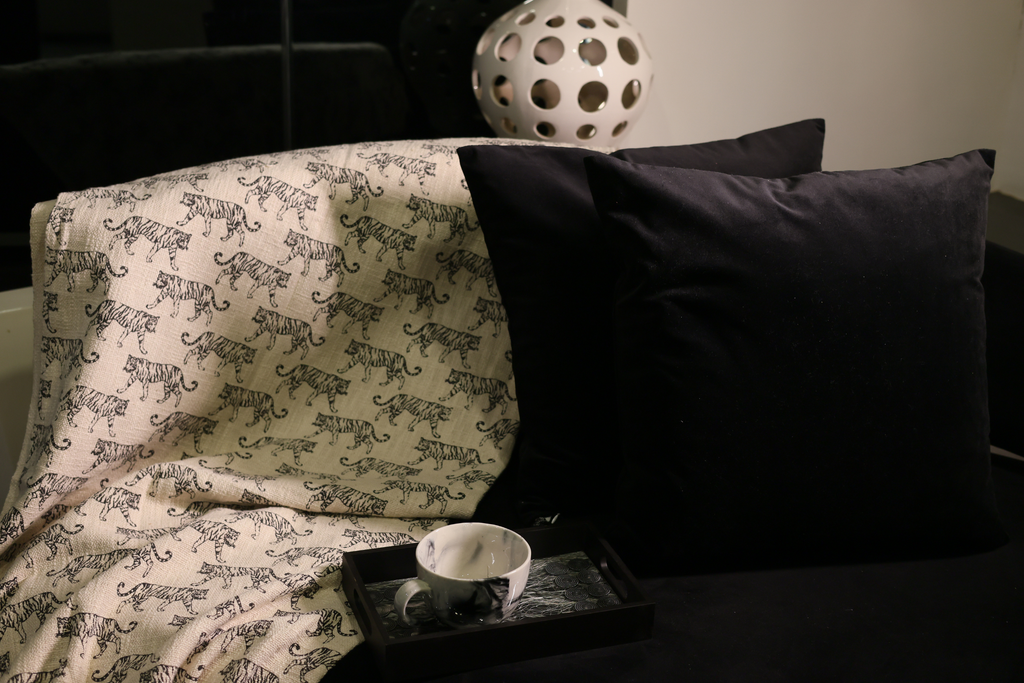 Tiger Print Sofa Throw