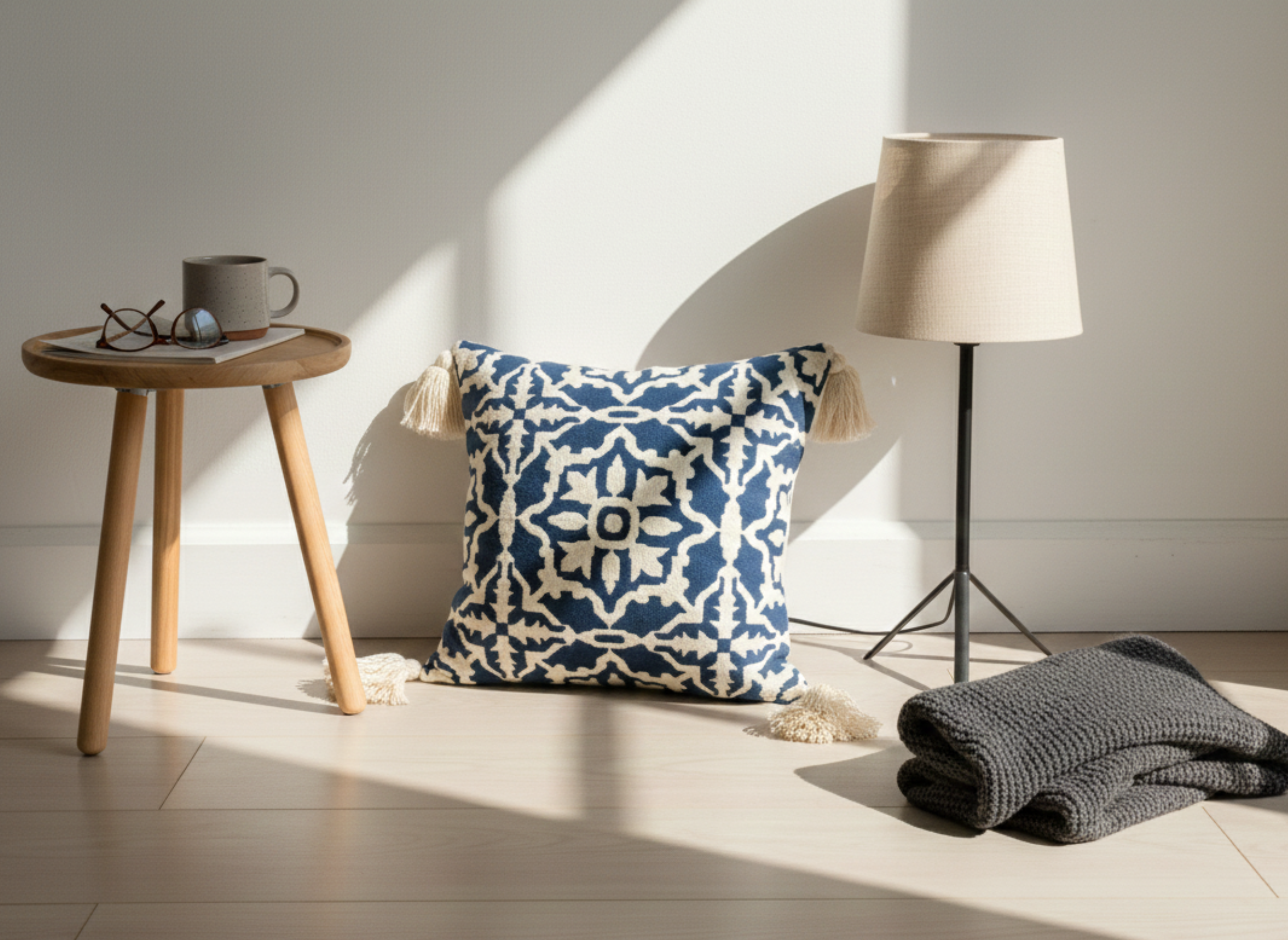 Moroccan Geometric Pattern Cushion Cover