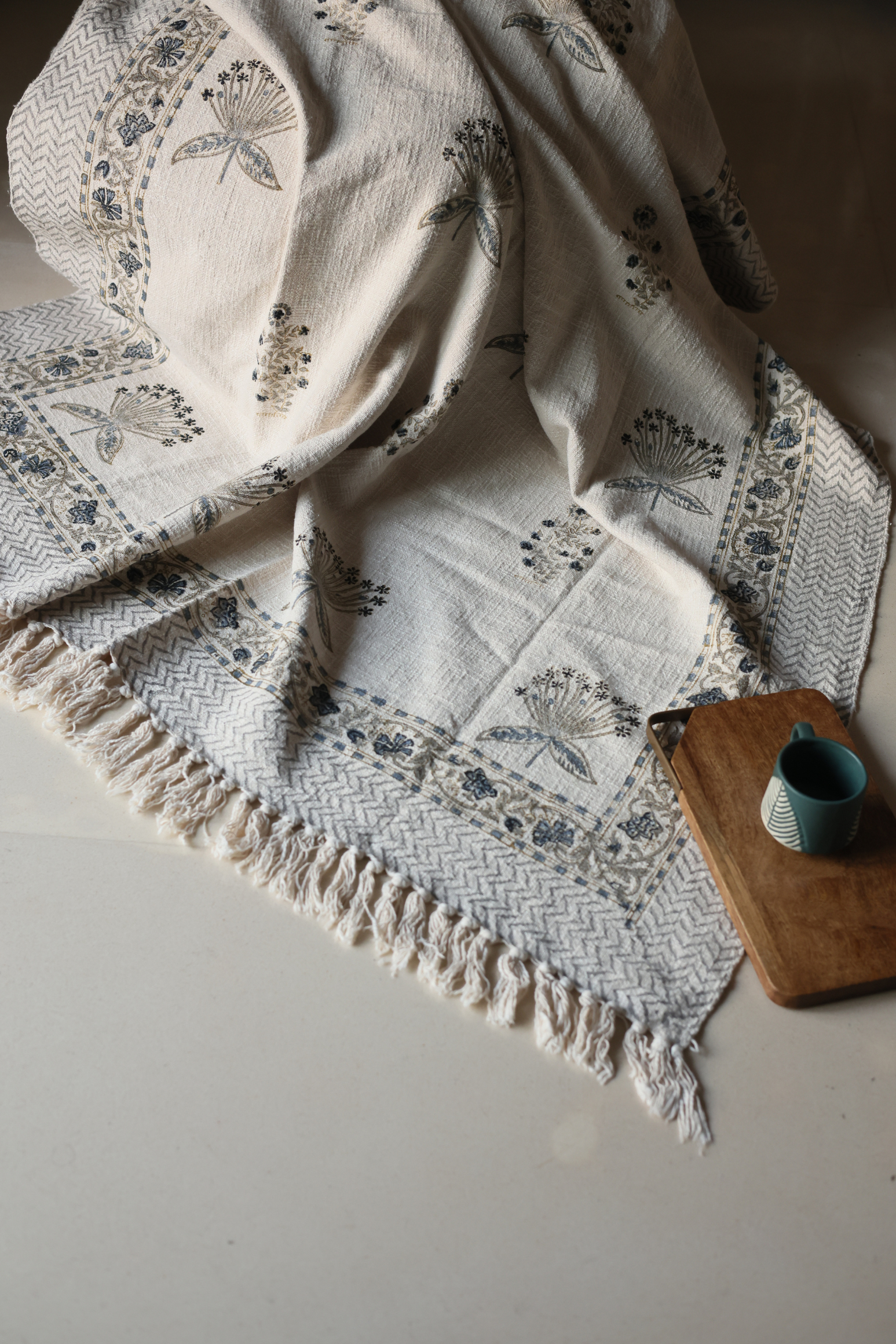 Jaipuri Block Print Sofa Throw