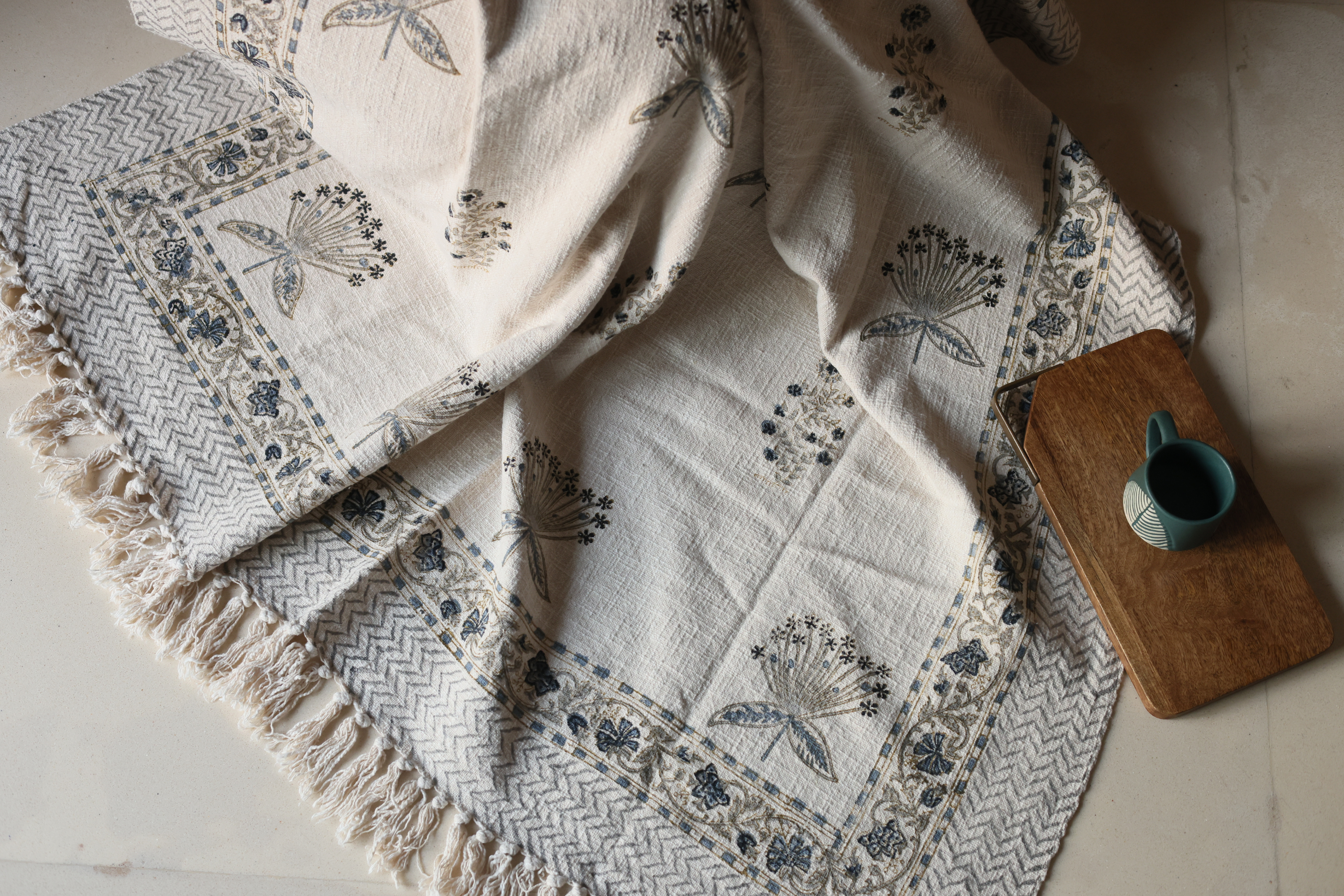 Jaipuri Block Print Sofa Throw