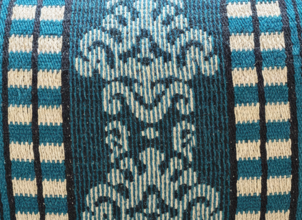 Viridian Jacquard Weave Cushion Cover