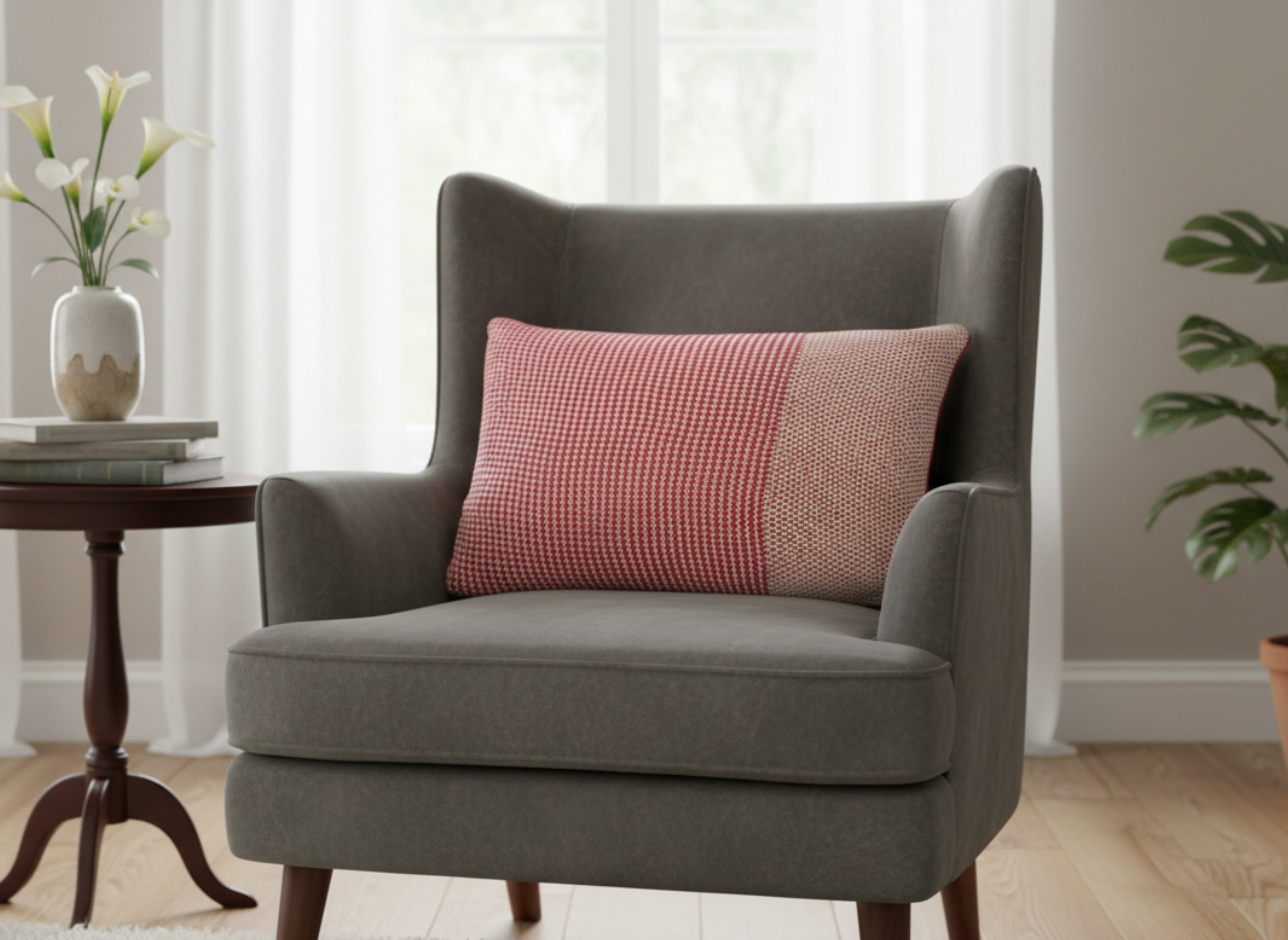 Geometric Honeycomb Cushion Cover