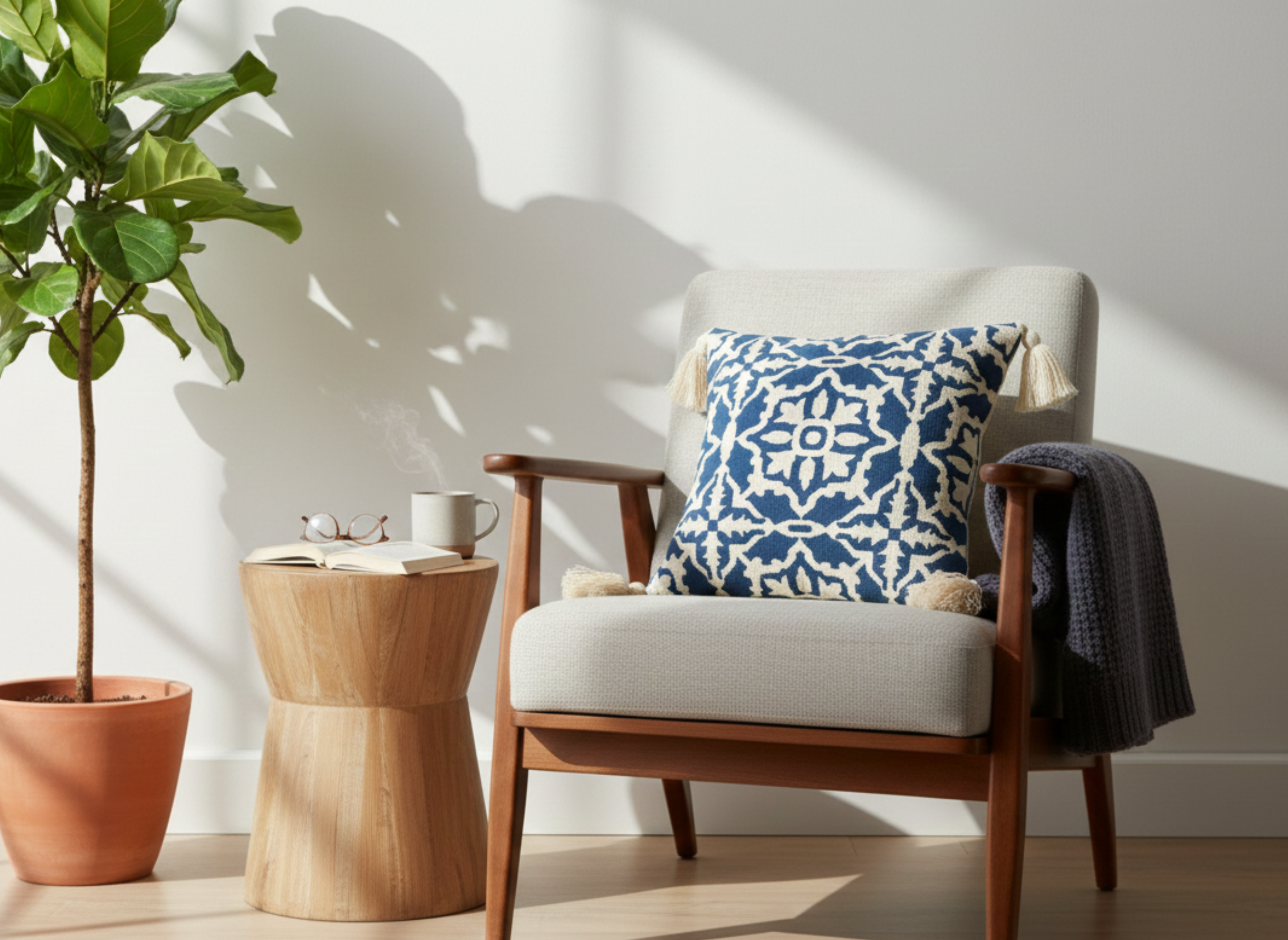 Moroccan Geometric Pattern Cushion Cover