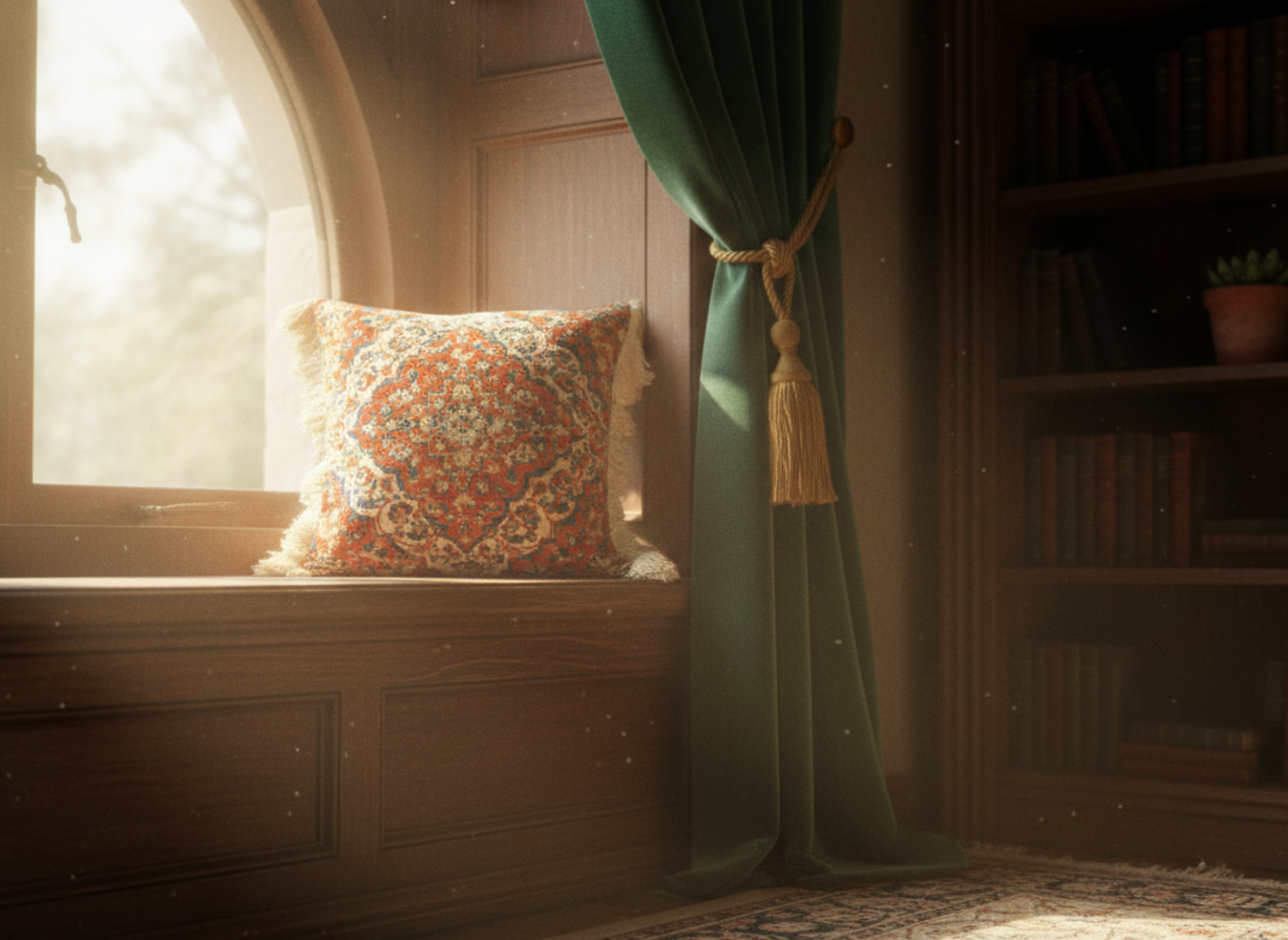 Oriental Rug Design Cushion Cover