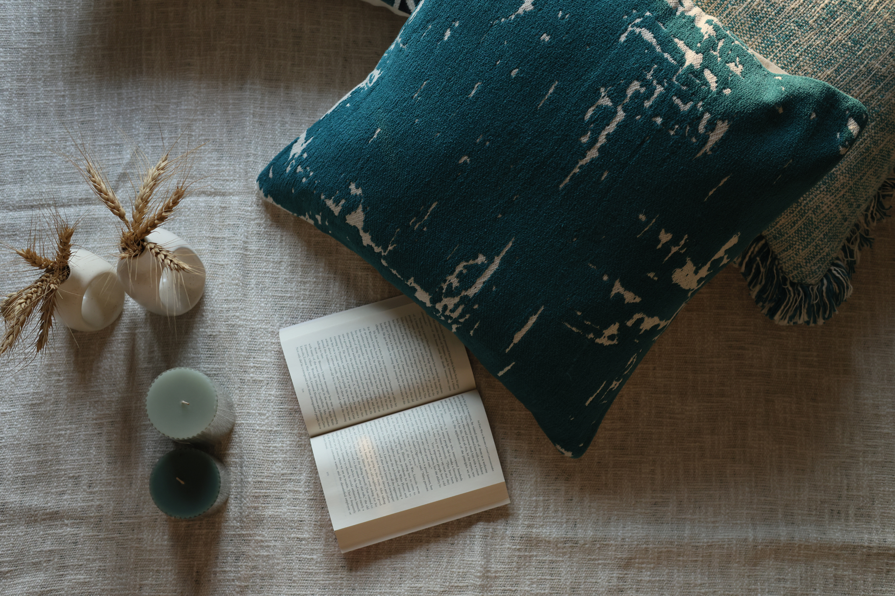 Abstract Jacquard Cushion Cover