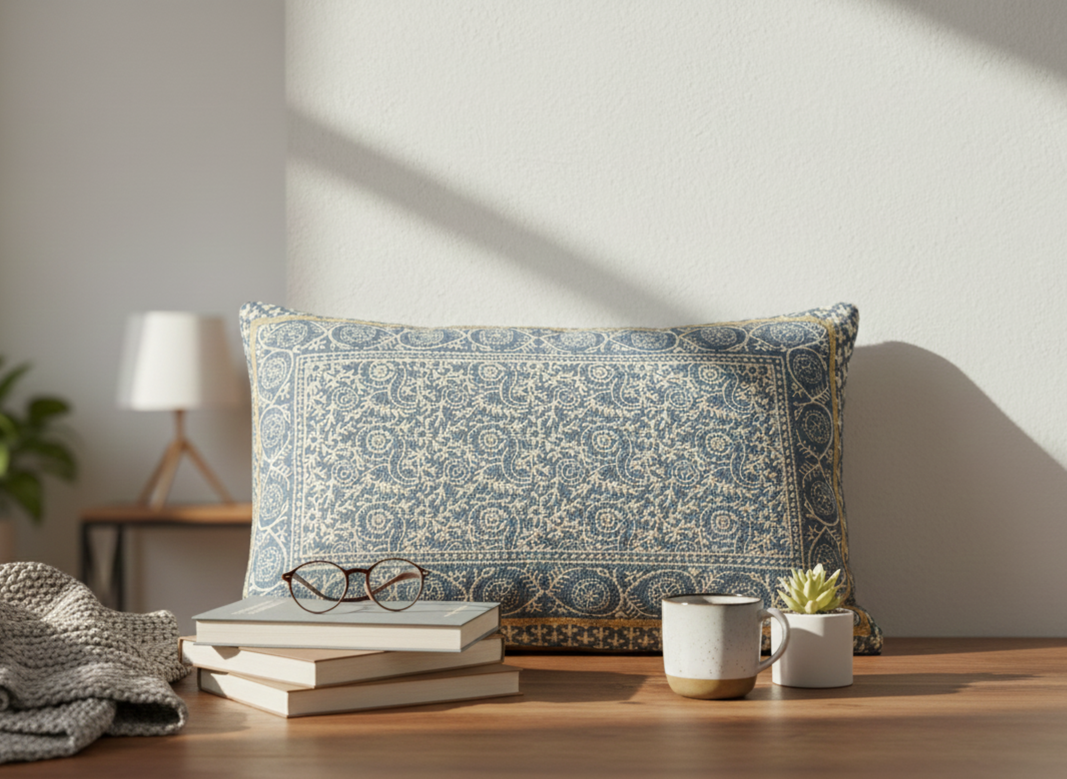 Traditional Print Cushion Cover