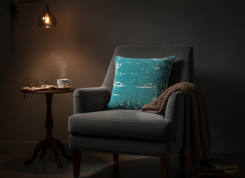 Abstract Jacquard Cushion Cover