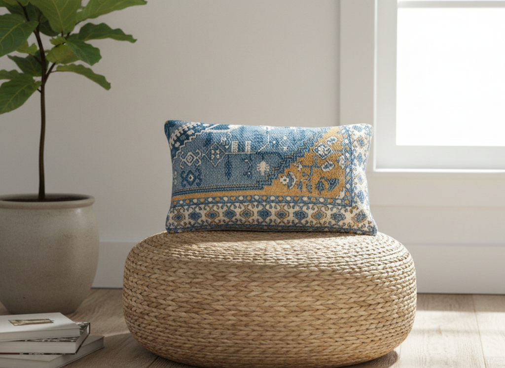 Persian Rug Inspired Jacquard Cushion Cover