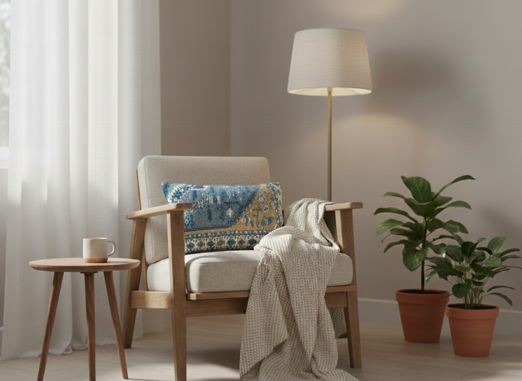 Persian Rug Inspired Jacquard Cushion Cover