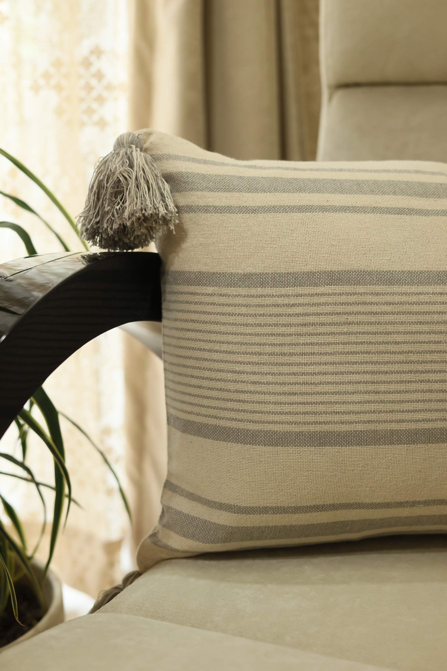 Classic Horizontal Stripe Cushion Cover
