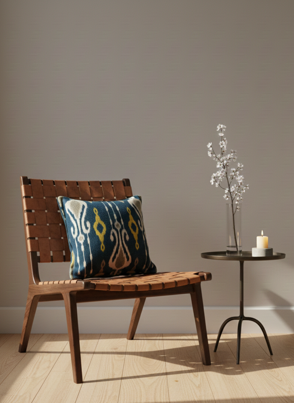 IKAT-Style Cushion Cover