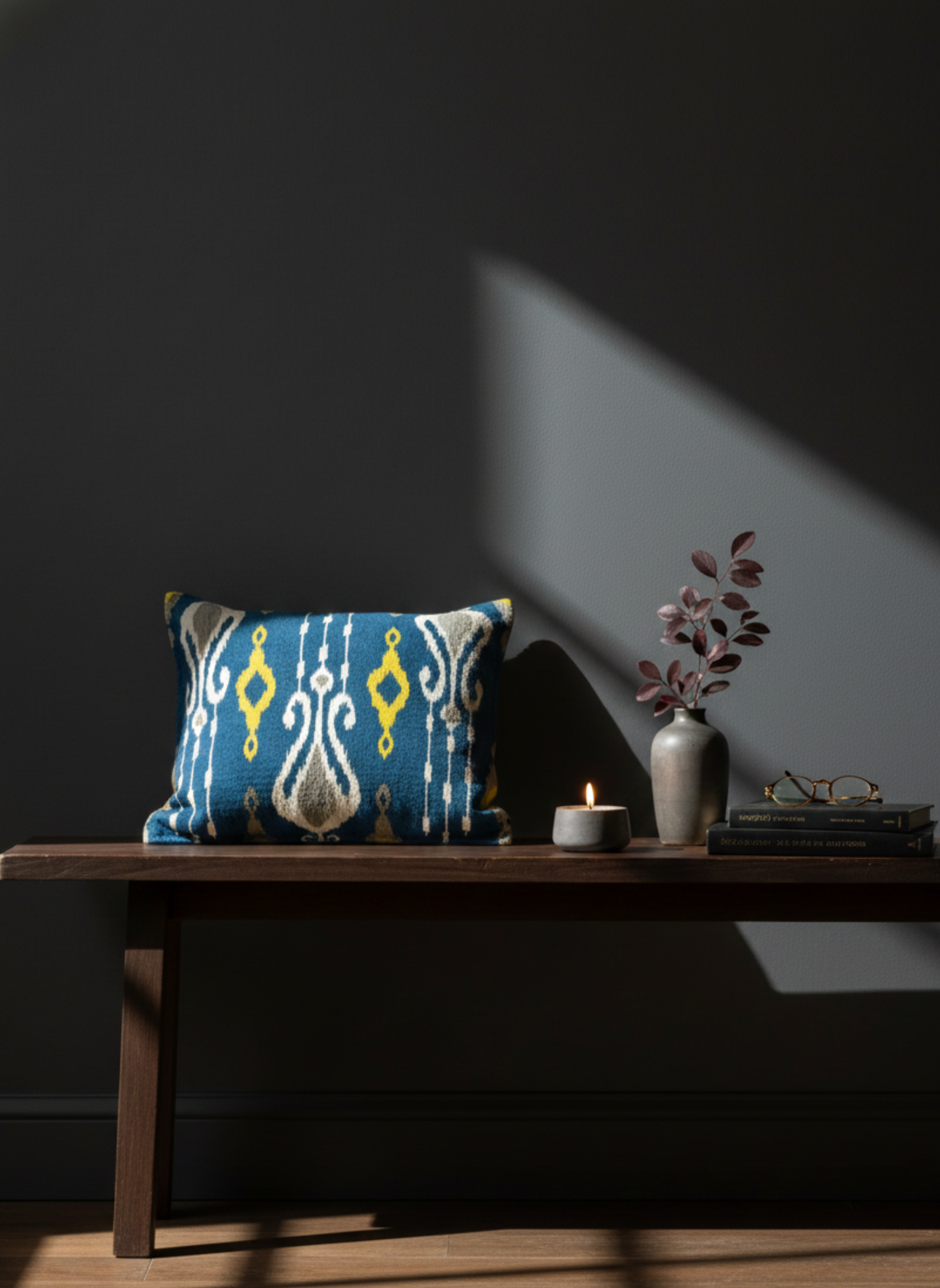 IKAT-Style Cushion Cover