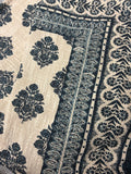 Midnight Blue Cotton Sofa Throw